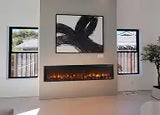 Customer wall with North Crest Linear 60 inch fireplace