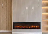 Close view of electric flame detail
